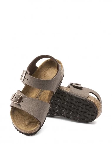 Birkenstock Sandales Enfant New York Cuir Mocha Marron – Image 2