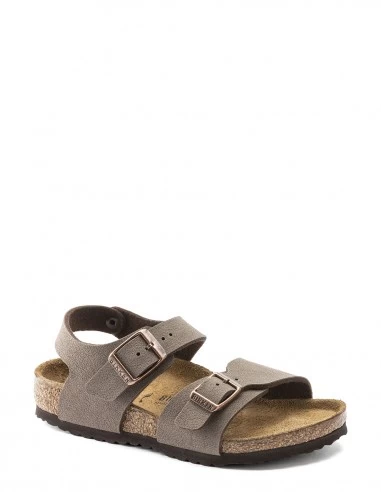 Birkenstock Sandales Enfant New York Cuir Mocha Marron – Image 3