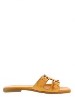Hylton Mules Femme Palombaggia Cuir Orange