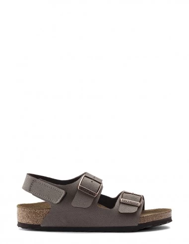 Birkenstock Sandales Enfant Milano Cuir Mocha Marron