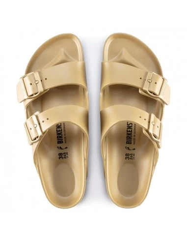 Birkenstock Mules Femme Arizona Eva Caoutchouc Glamour Dorée – Image 3
