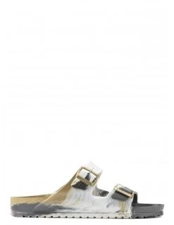 Birkenstock Mules Femme Arizona Eva Caoutchouc Beach Multi Glamour Gold