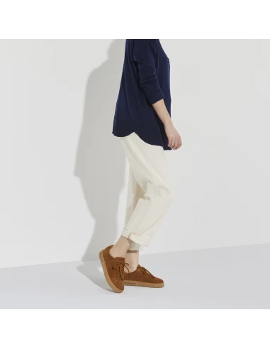 Birkenstock Baskets De Ville Femme Bend Low Cuir Marron – Image 7