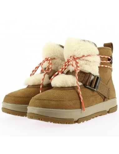 Ugg Boots Fourées Femme Classic Weather Hiker Daim Chestnut – Image 2