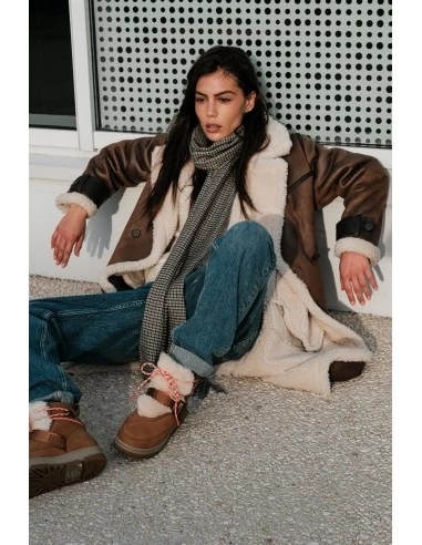 Ugg Boots Fourées Femme Classic Weather Hiker Daim Chestnut – Image 7