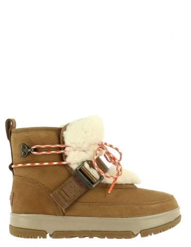 Ugg Boots Fourées Femme Classic Weather Hiker Daim Chestnut