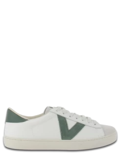 Victoria Baskets De Ville Femme Blanc/vert