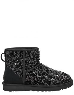 Ugg Boots Femme Classic Mini Chunky Sequin Noir