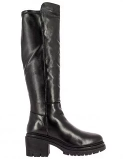 Kharisma Cuissardes à Talons Femme Cuir Noir