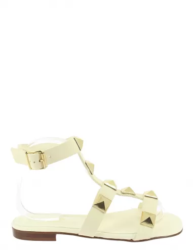 Hylton Sandales Femme Sunrise Ivory Cuir Blanc