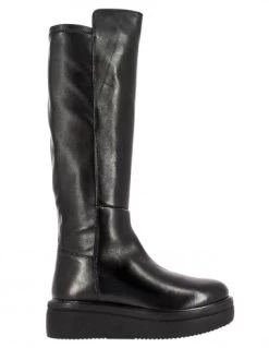 Kharisma Cuissardes Compensées Femme Cuir Noir