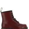 Dr. Martens Dr Martens Boots Femme 1460 Cuir Smooth Rouge