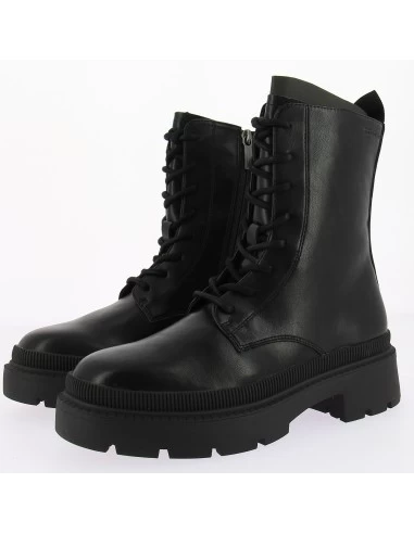 Tamaris Bottines à Lacets Femme 25215-29 001 Cuir Noir – Image 2