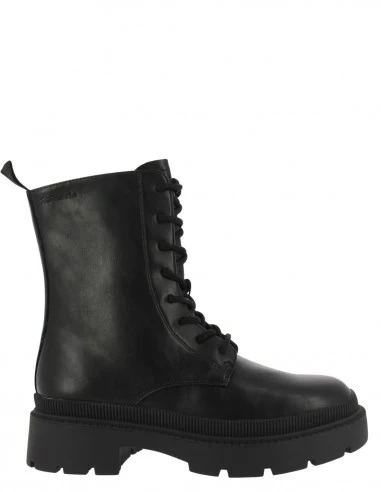 Tamaris Bottines Ă Lacets Femme 25215-29 001 Cuir Noir