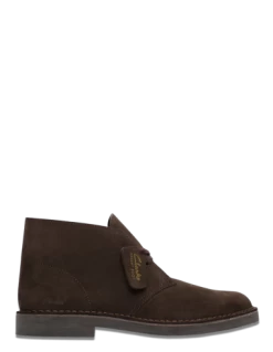 Clarks Boots Homme Desert Bt Evo Dark Brown Suede