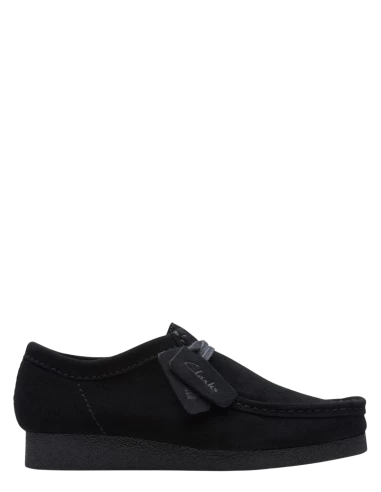 Clarks Derbies Homme Wallabee Evo Black Suede