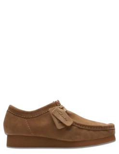 Clarks Derbies Homme Wallabee Evo Dark Sand Suede