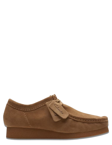 Clarks Derbies Homme Wallabee Evo Dark Sand Suede