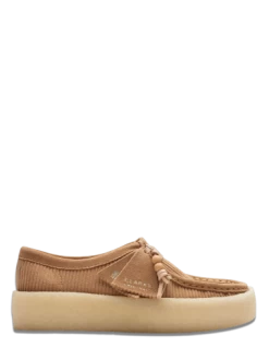 Clarks Derbies Wallabee Cup Tan Cord Femme