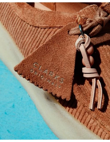 Clarks Derbies Wallabee Cup Tan Cord Femme – Image 8