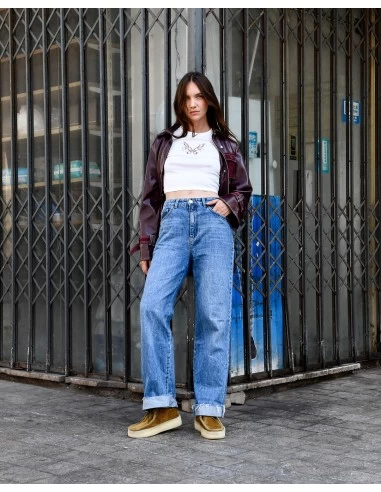 Clarks Derbies Wallabee Cup Tan Cord Femme – Image 9