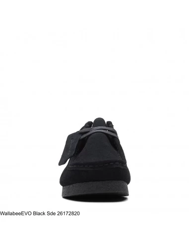 Clarks Derbies Femme Wallabee Evosh Black Sde – Image 3