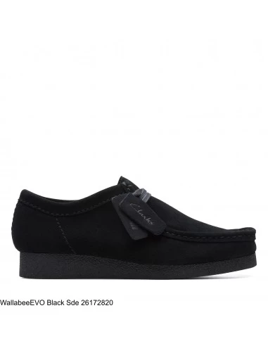 Clarks Derbies Femme Wallabee Evosh Black Sde – Image 5