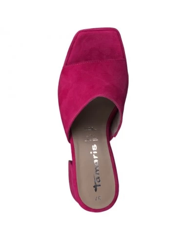 Tamaris Mules à Talon Femme 27222-20 513 Cuir Fuchsia – Image 3