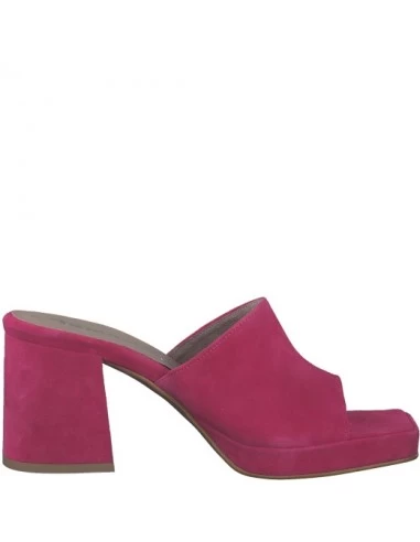 Tamaris Mules à Talon Femme 27222-20 513 Cuir Fuchsia – Image 4