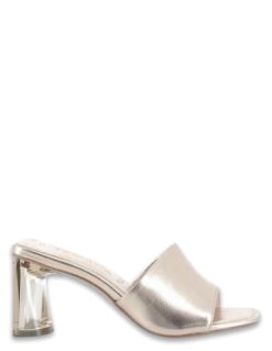 Tamaris Mules à Talons Femme 27248-30 583 Cuir Rose Métallisé