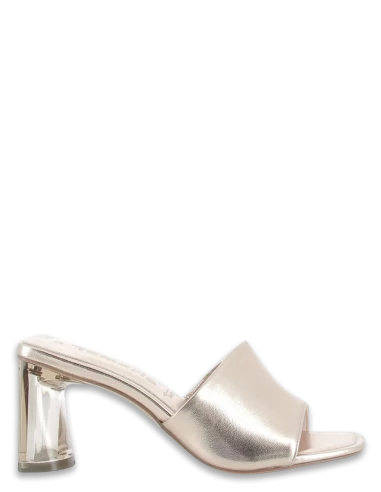 Tamaris Mules à Talons Femme 27248-30 583 Cuir Rose Métallisé