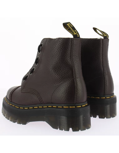 Dr. Martens Dr Martens Boots Compensées Femme Sinclair Cuir Milled Nappa Bordeaux Foncé – Image 4