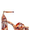 Tamaris Sandales Compensées à Talon Femme 28024-30 608 Orange à Motifs