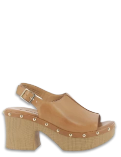 Tamaris Sandales Compensées à Talon Femme 28037-30 440 Cuir Camel