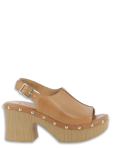 Tamaris Sandales Compensées à Talon Femme 28037-30 440 Cuir Camel