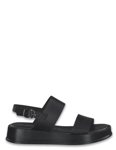 Tamaris Sandales Compensées Femme 28238-20 001 Cuir Noir