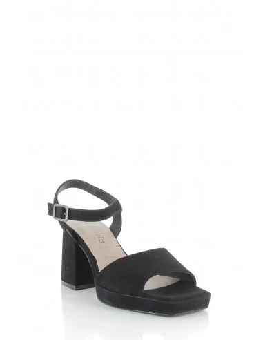 Tamaris Sandales à Talons Femme 28374-20 001 Daim Noir – Image 3