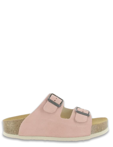 Plakton Mules Femme Cp Beta Cuir Rose