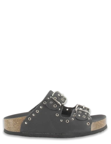 Plakton Mules Femme Met Beta Re Cuir Noir