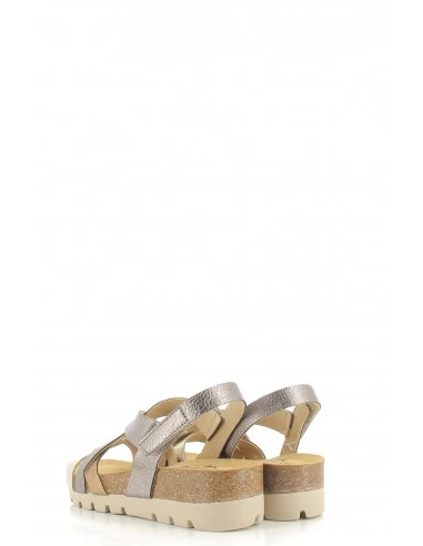 Plakton Sandales Femme Calypsso Cuir Gris – Image 5