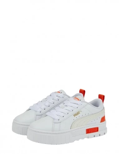 Puma Sneakers Compensées Enfant Mayze Lth Cuir Blanc/orange – Image 2