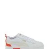 Puma Sneakers Compensées Enfant Mayze Lth Cuir Blanc/orange