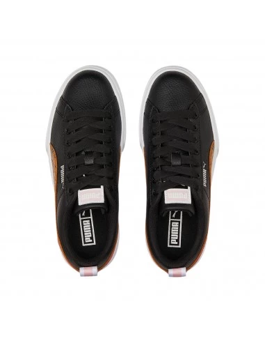 Puma Sneakers Compensées Enfant Mayze Wild Cuir Noir/leopard/ Blanc – Image 5