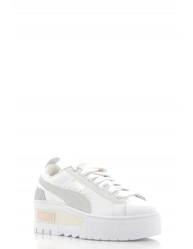 Puma Sneakers Compensées Femme Mayze Wedge Pastel Cuir Blanc/gris – Image 3