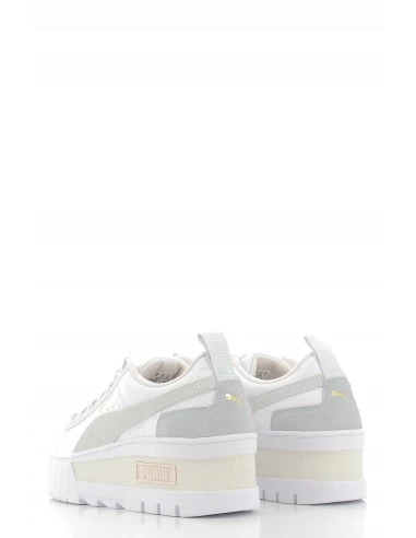 Puma Sneakers Compensées Femme Mayze Wedge Pastel Cuir Blanc/gris – Image 4