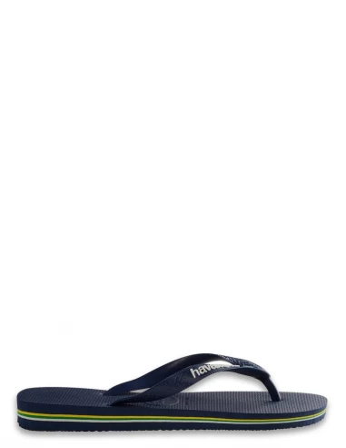 Havaianas Tongs Mixte Brasil Logo Bleu