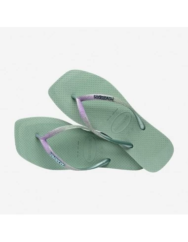 Havaianas Tongs Femme Square Glitter Vert Pailettes – Image 3
