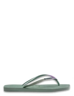 Havaianas Tongs Femme Square Glitter Vert Pailettes