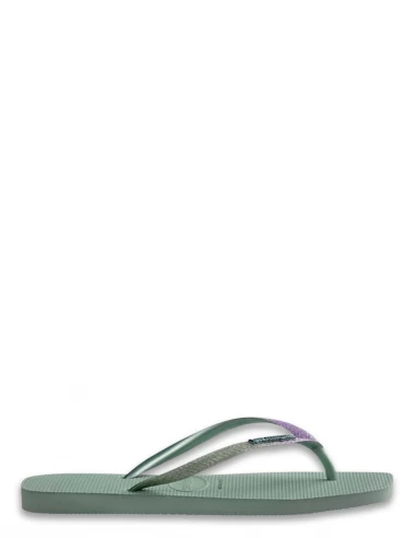 Havaianas Tongs Femme Square Glitter Vert Pailettes