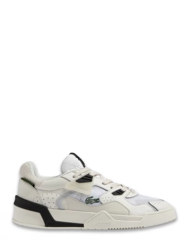 Lacoste Sneakers Homme LT 125 Cuir Blanc/beige